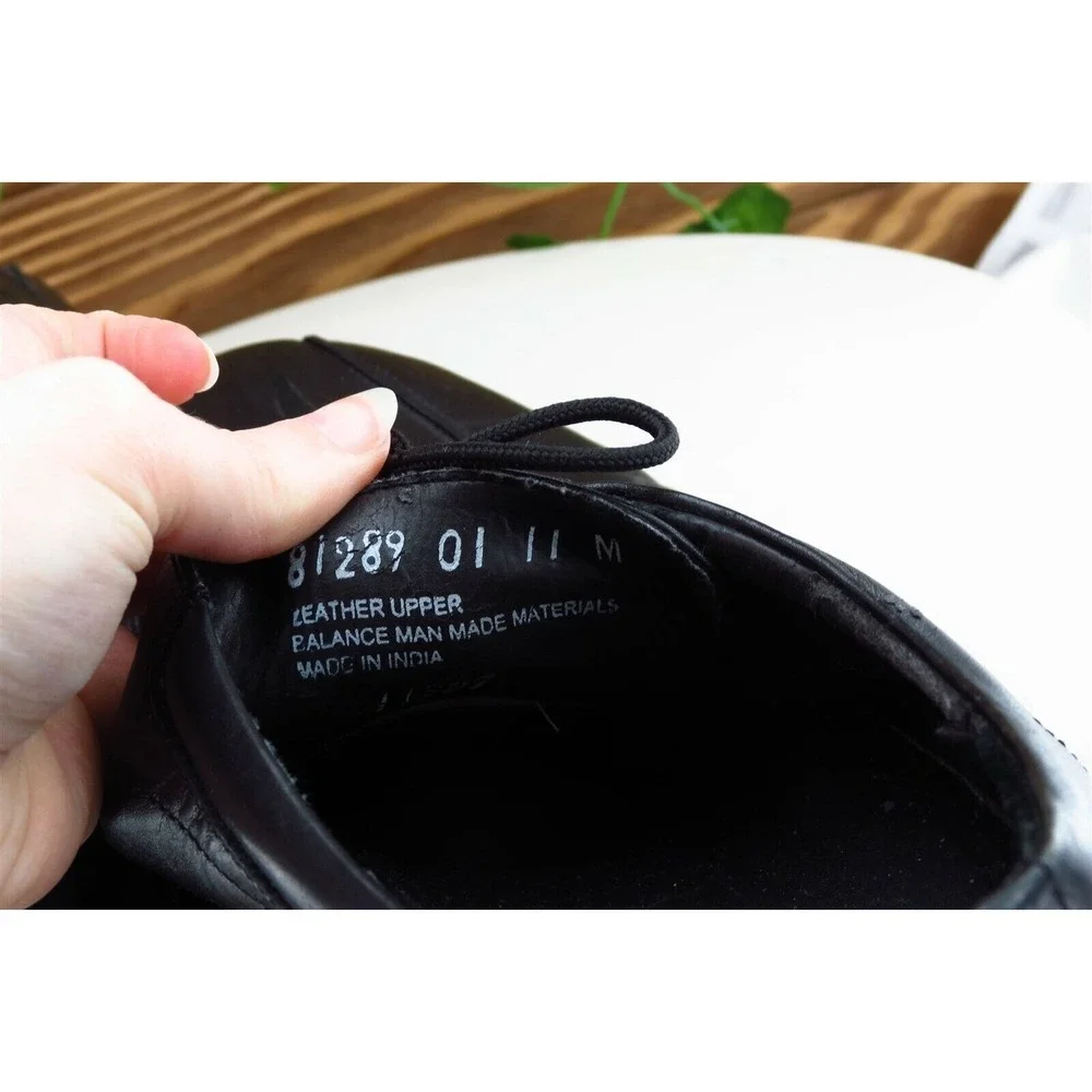 Nunn Bush Shoes Sz 11 M Black Derby Oxfords Leather‎ Men